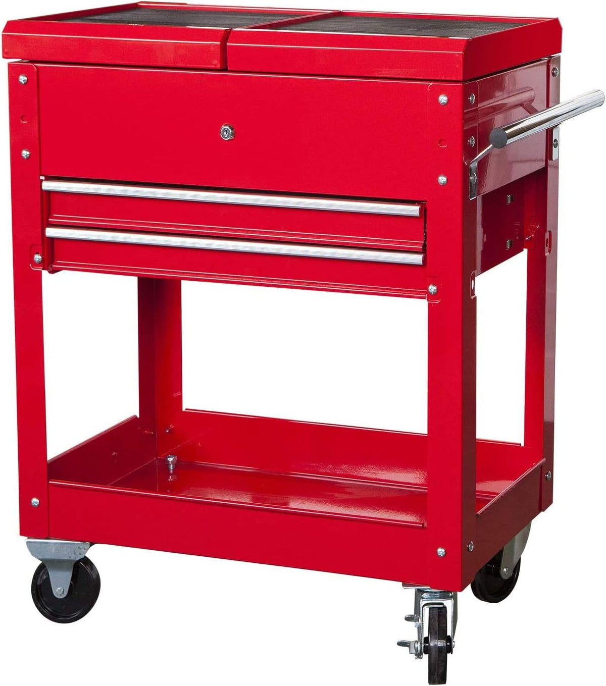 Red 2 Drawer Rolling Tool Chest with Top Work Surface F155334
