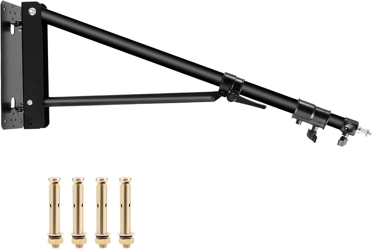 Wall Mount Boom Arm with Triangle Base Adjustable Camera Mount T3218
