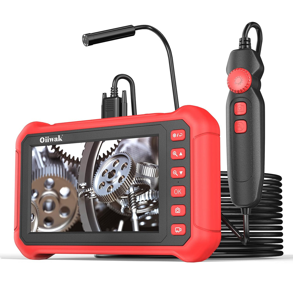 7 IPS Industrial Endoscope 5.0MP 1944P HD Borescope Camera IP68 Waterproof with 6 LED Lights F442932