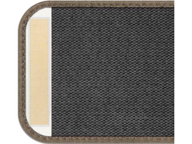 Set of 12 Adhesive Carpet Stair Treads - Pebble Beige - 8 in. x 30 in. L503194