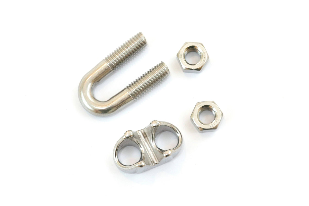 Stainless Steel Wire Rope Cable Clips 1/4 Inches 6mm G309