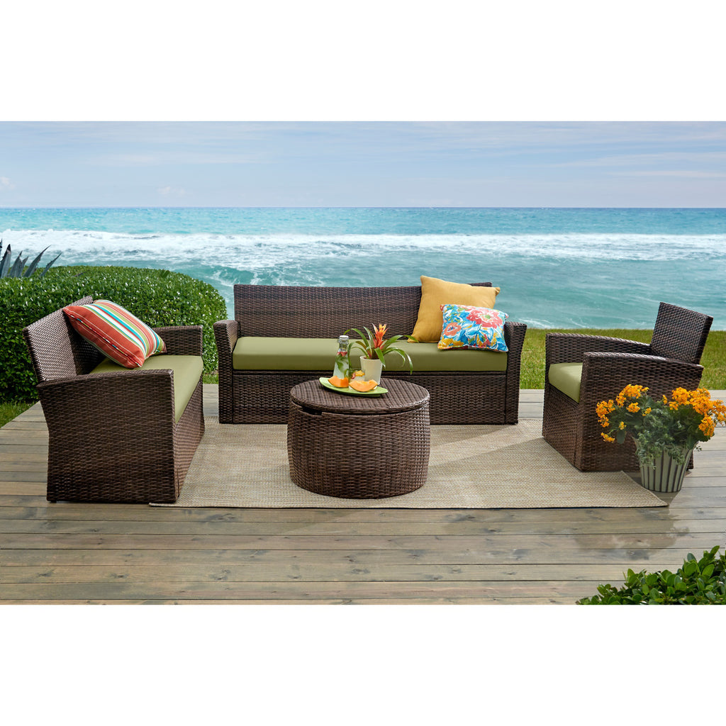 Brown Geranium Loveseat K69932