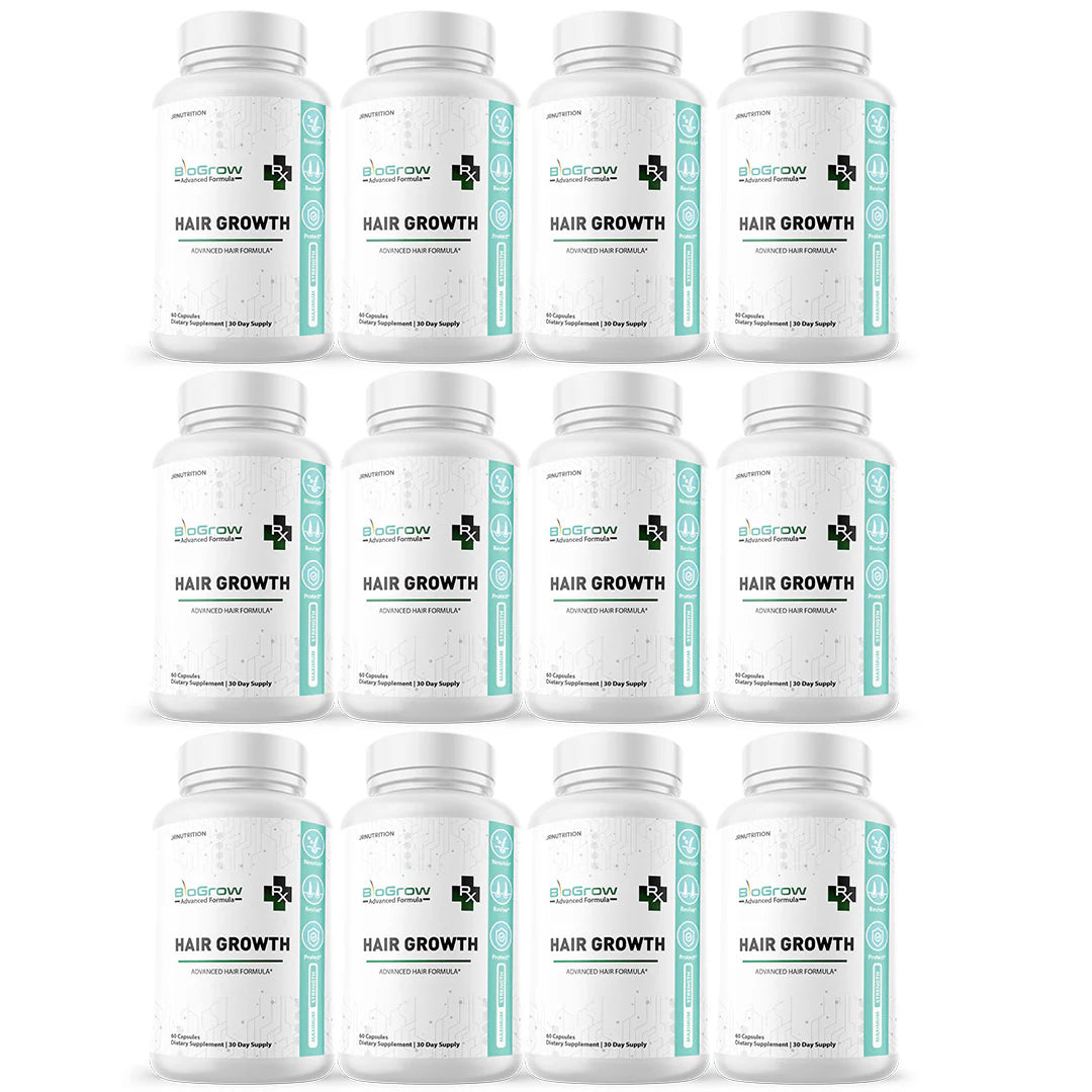 Hair Growth Dietary Supplement 60 Capsules 12 Pack J936