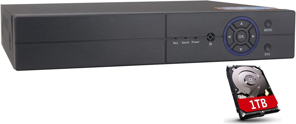 5-in-1 Hybrid DVR&NVR CCTV Video Recorder with 1TB HDD G770