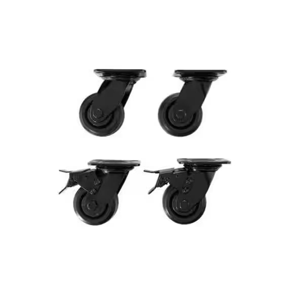 4 in. Caster Kit for Welded Steel Garage Base Cabinets H65980