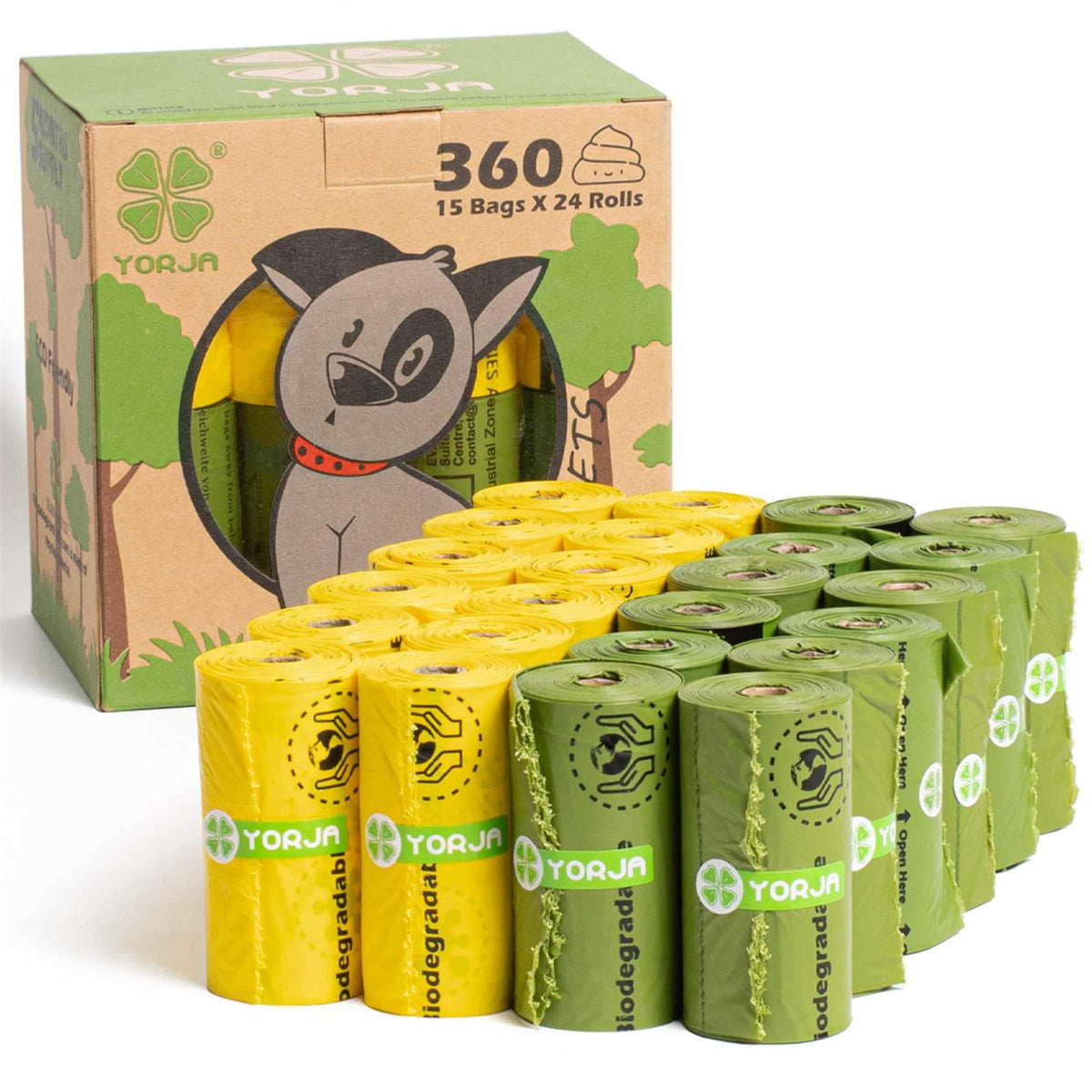 Dog Poop Bags 100% Leak Proof Extra Thick J353