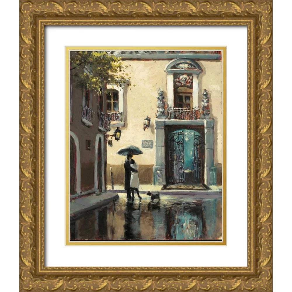 Gold Ornate Wood Framed Art Print N5420