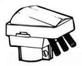 3/4 PVC Entrance Cap E83402