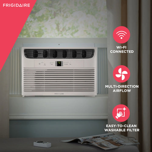 12,000 BTU 115-Volt Window Air Conditioner with Remote, White M7637