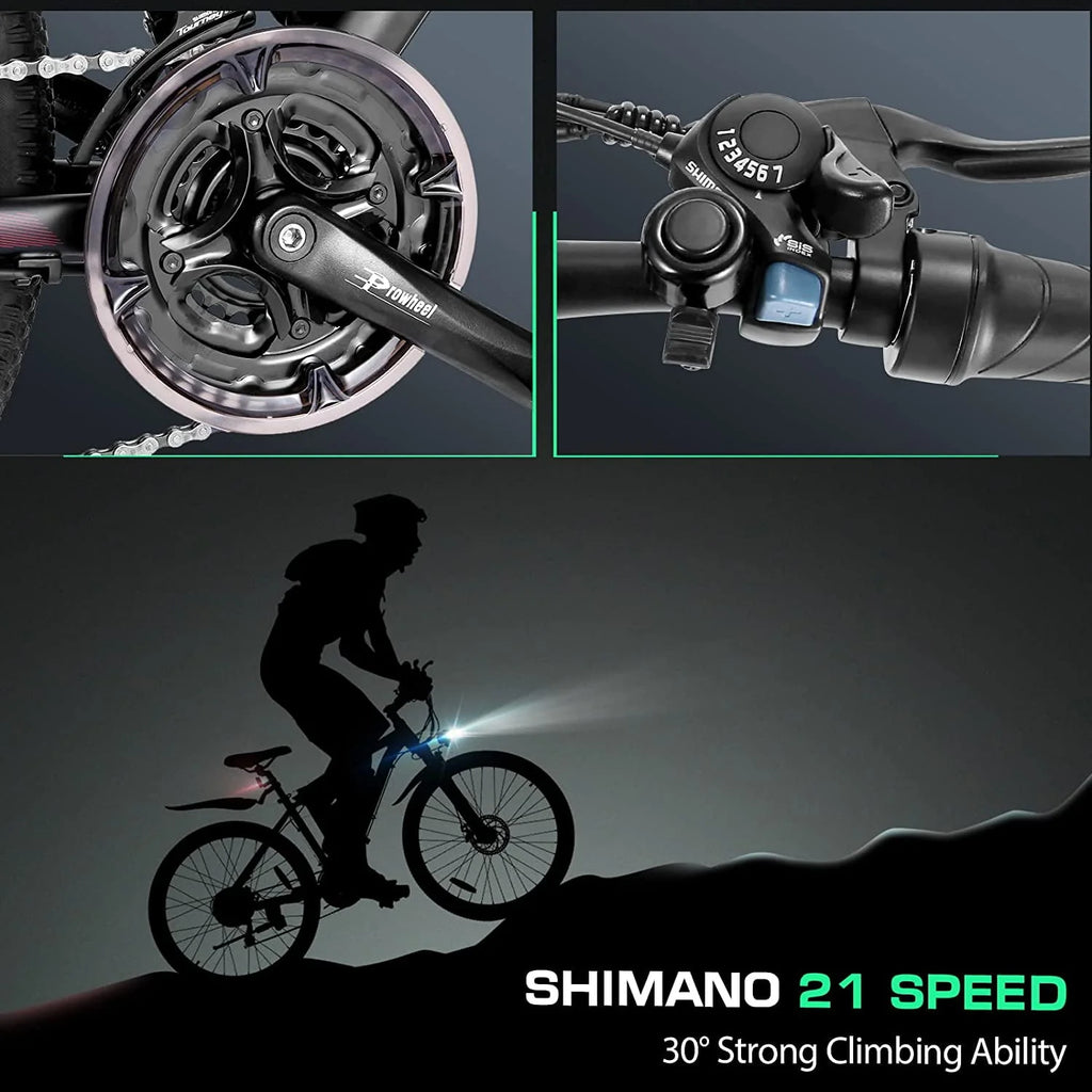 27.5 500W 21 Speed Electric Mountain Bike D6503