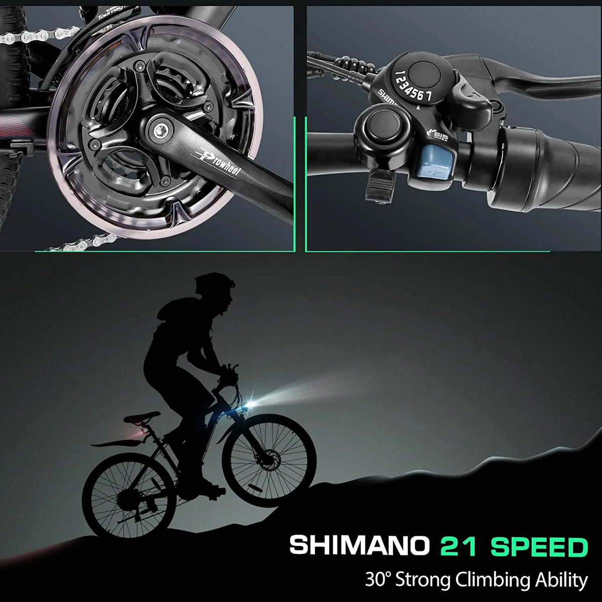 27.5 500W 21 Speed Electric Mountain Bike D6503