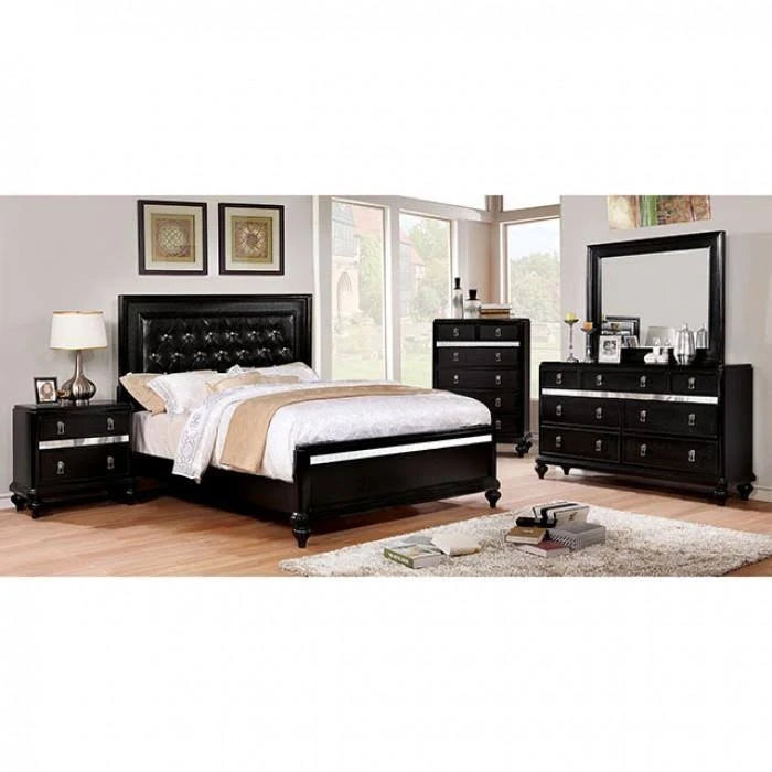 Black Nightstand D16105