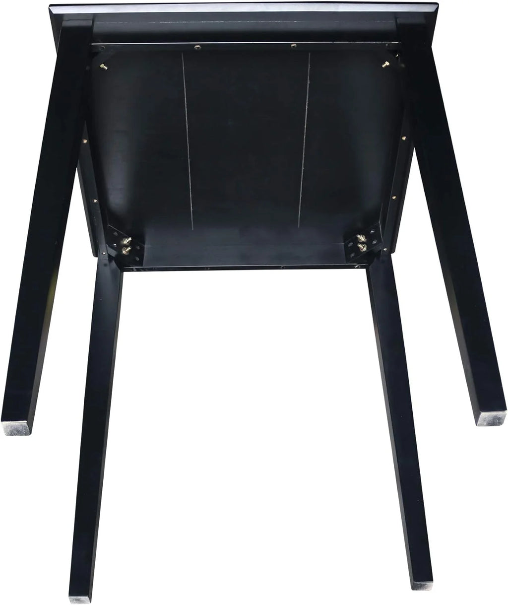 Black Solid Wood Dining Table I2269
