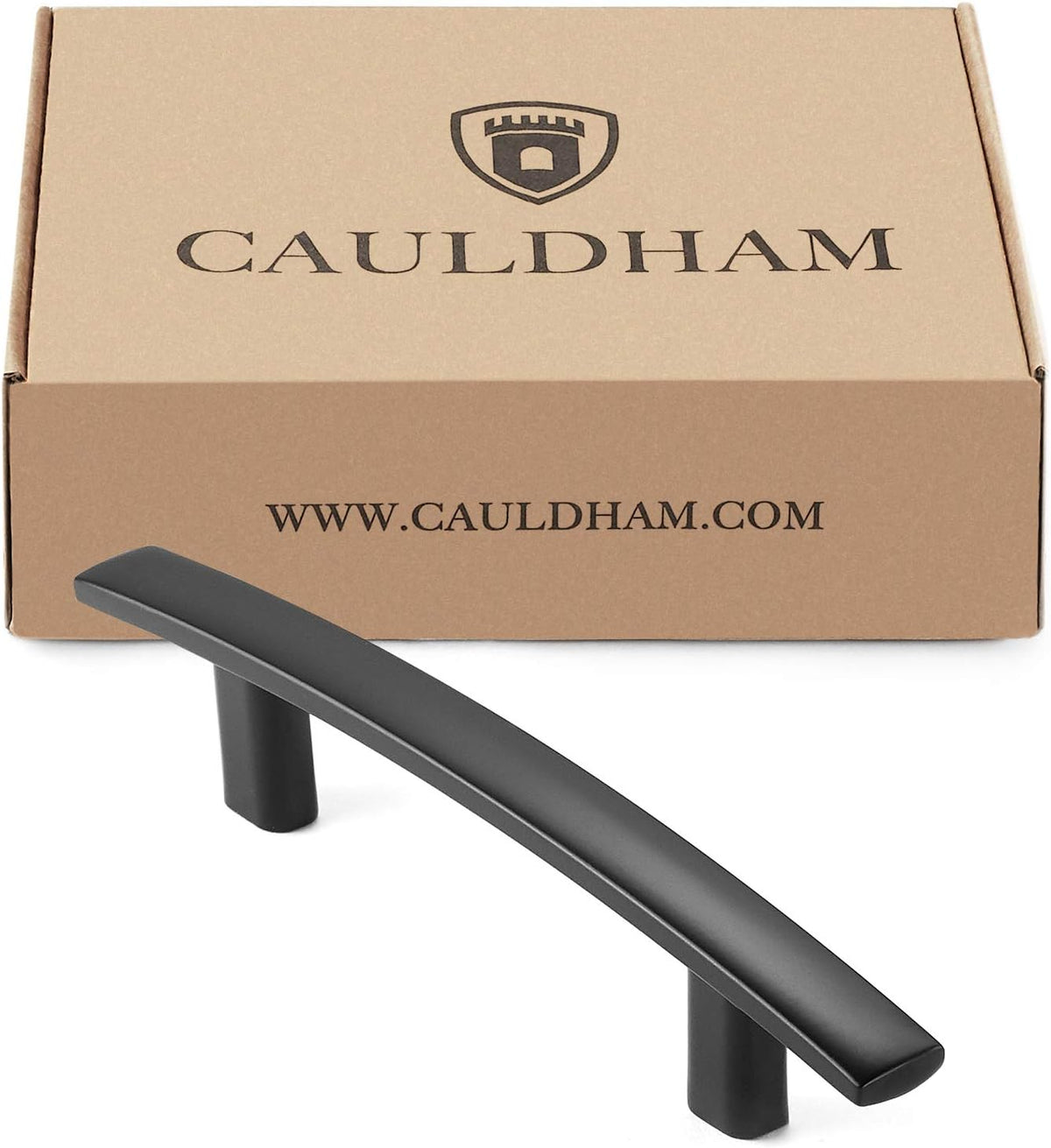 25 Pack Matte Black Kitchen Cabinet Arch Pulls Handles J83862