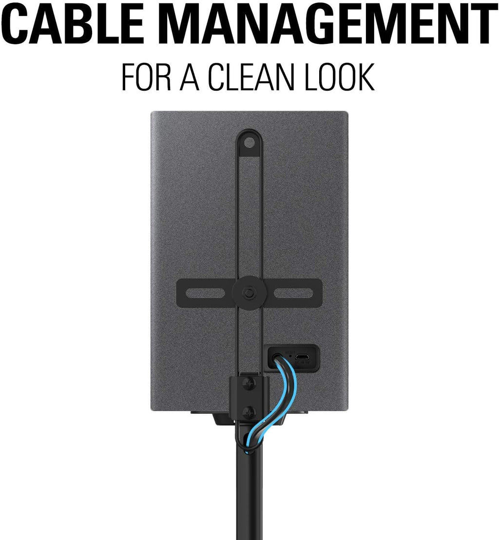 Height Adjustable Speaker Stands, One Pair Floor Stands, 11 lbs Capacity, 35.5-48" Height Adjustment, Pack of 2 W585097