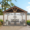 8×20FT Clear PVC Waterproof Tarp Curtain W37459