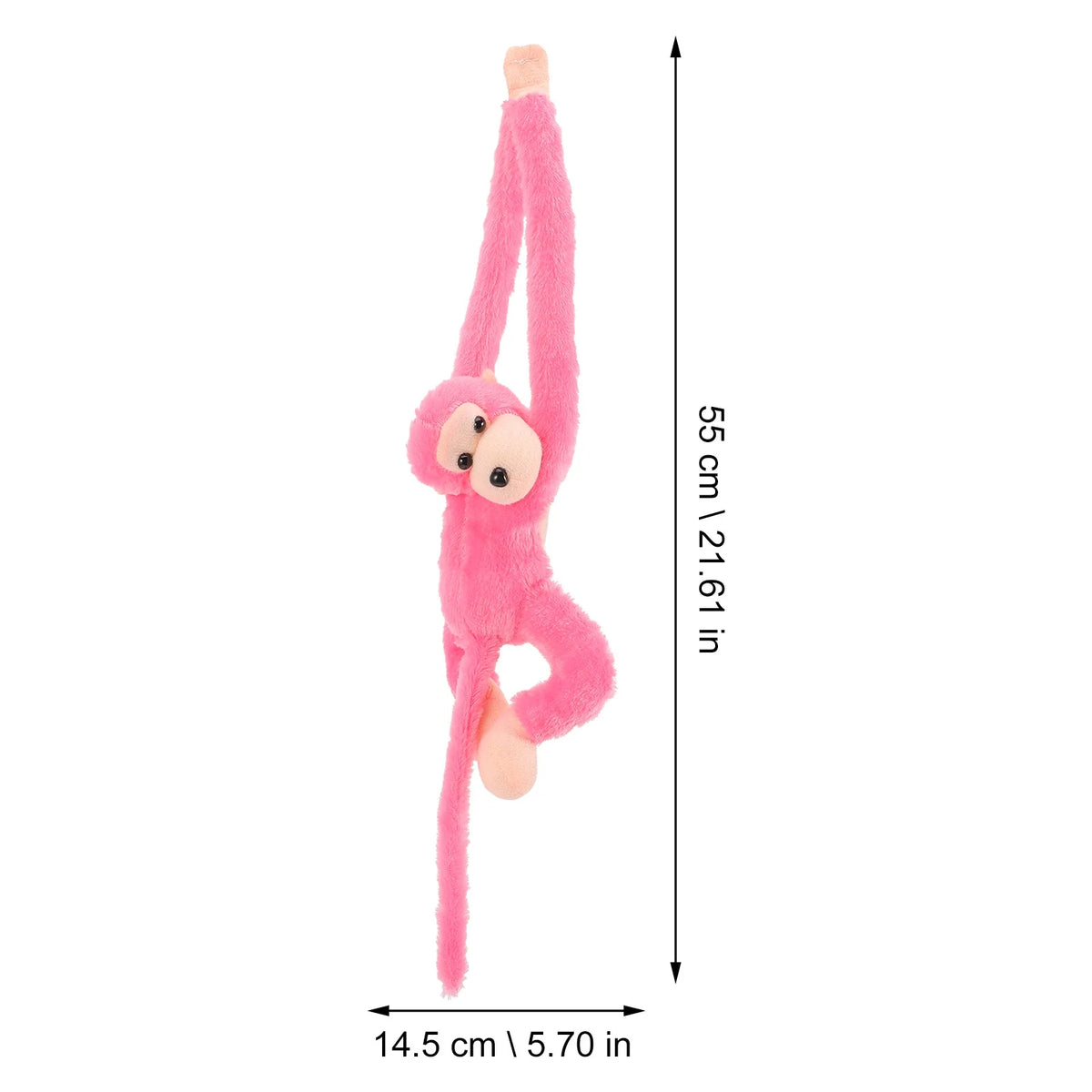 2Pcs Hanging Plush Monkey Doll Stuffed Animal Toy Q754