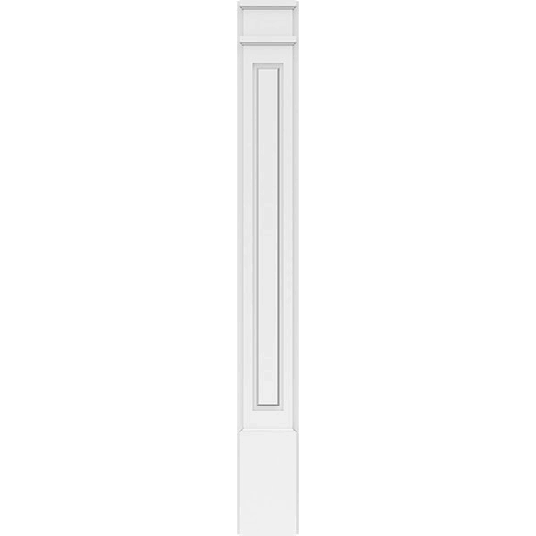 Raised Panel PVC Pilaster with Decorative Capital & Base (Pair) A5478