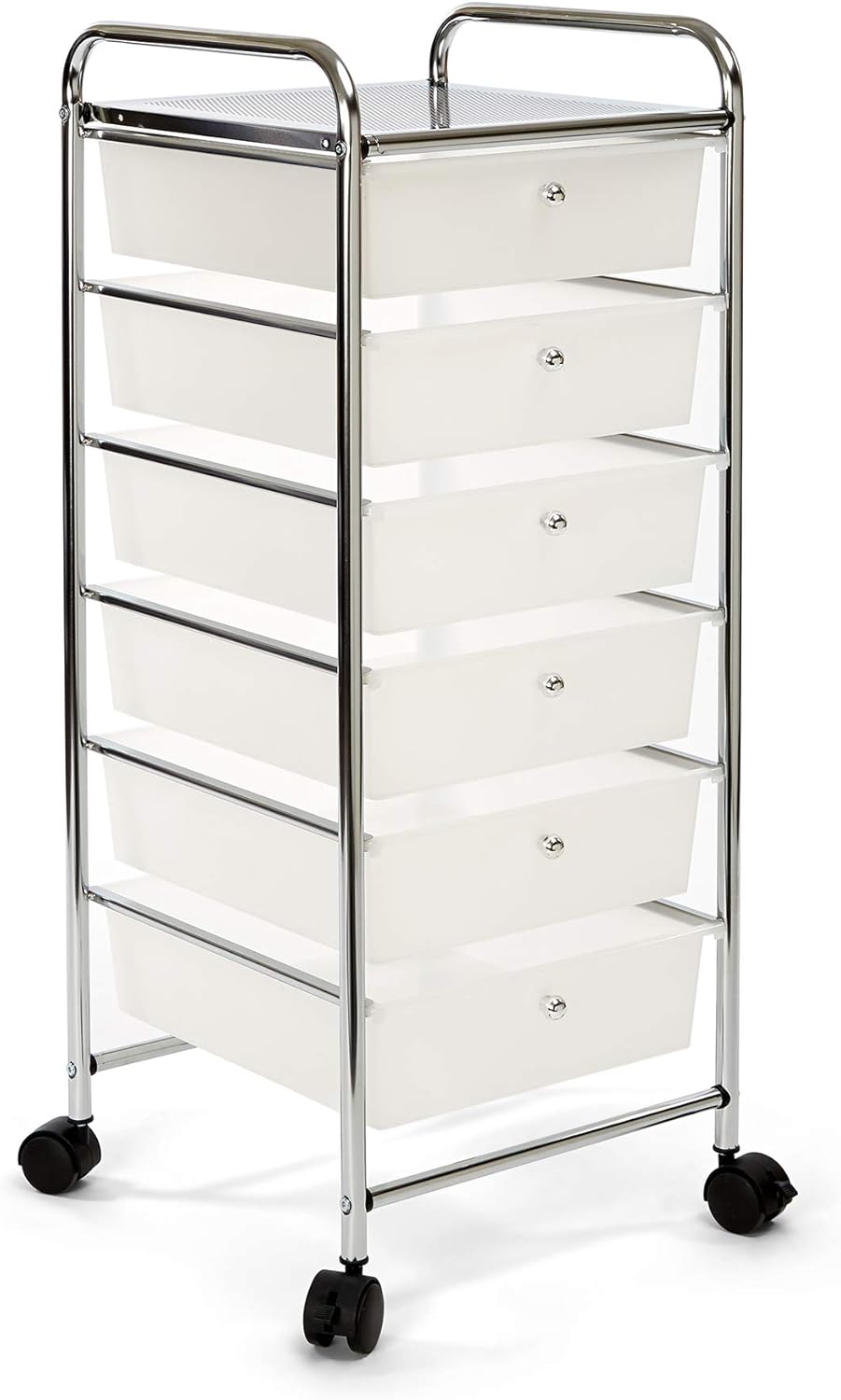 White 10-Drawer Rolling Storage Cart V508