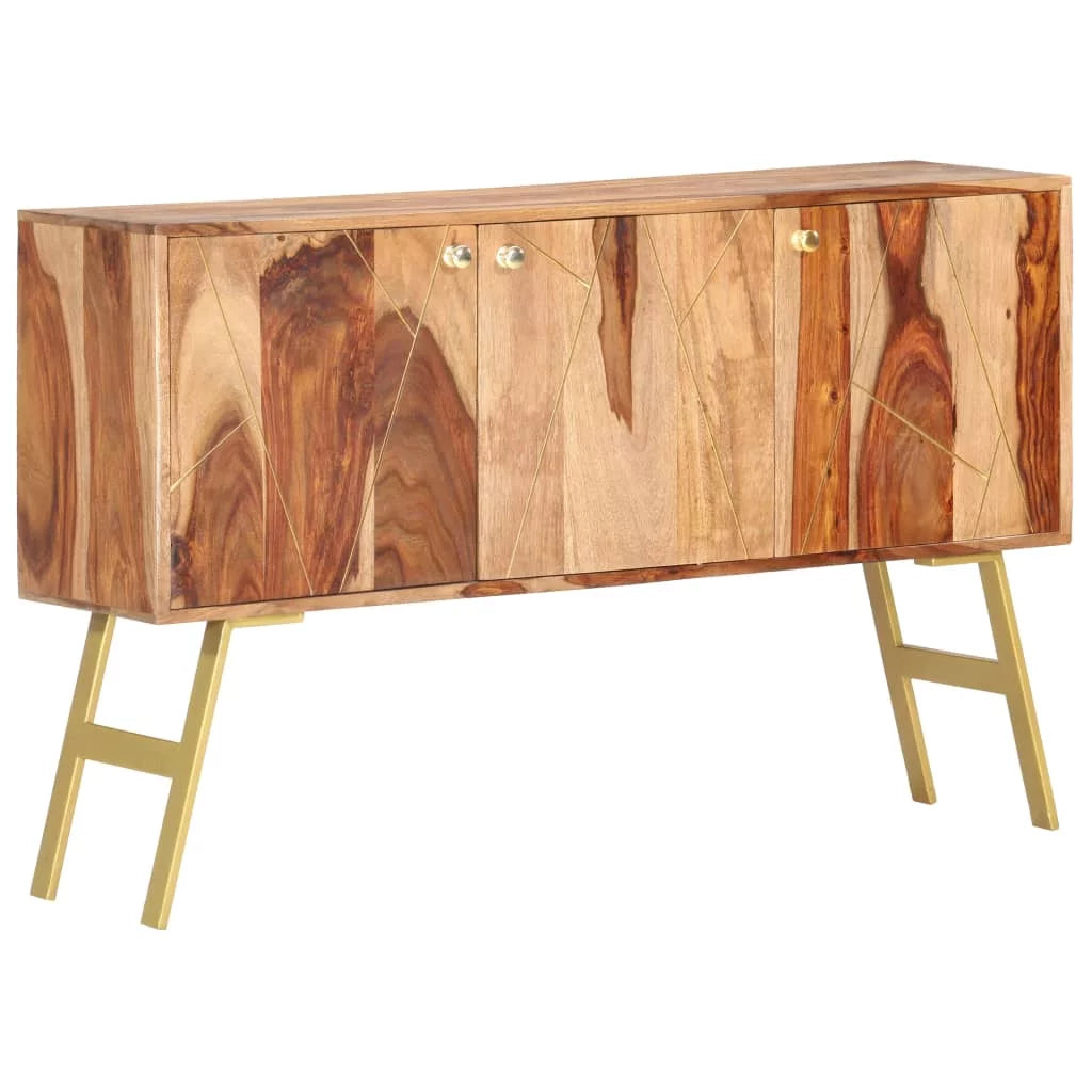 Solid Sheesham Wood Sideboard D7079