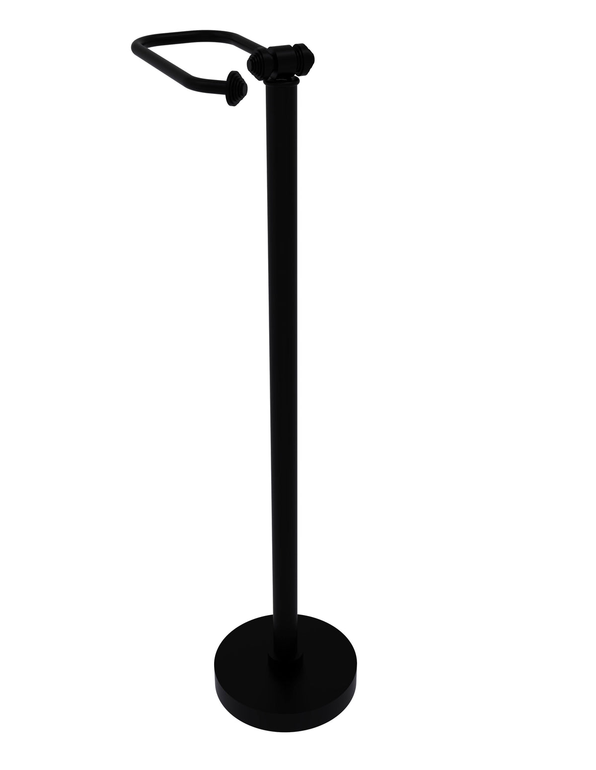 Matte Black Free Standing Toilet Tissue Holder O186