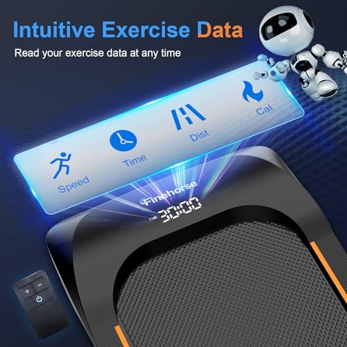 Under Desk Treadmill with Incline, 2 in 1 Walking and Jogging, Small Portable Treadmill with Remote Control F902