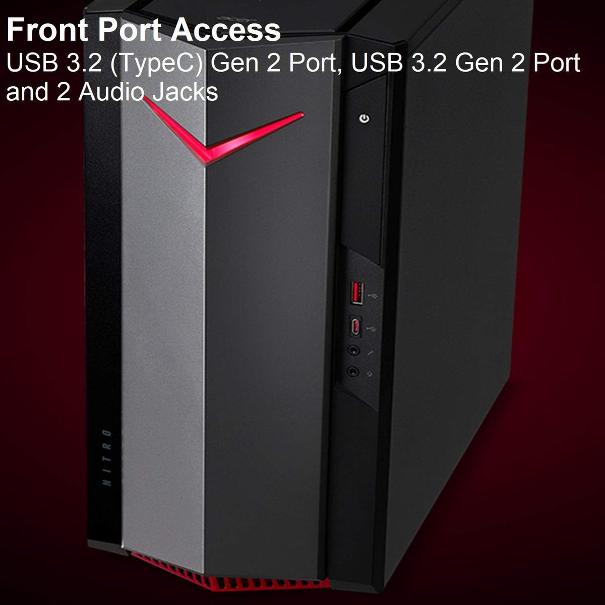 Gaming Desktop 12th Gen Intel Core i5-12400F NVIDIA GeForce RTX 3060 16GB DDR4 512GB SSD 1TB HDD Windows 11 Home T88657