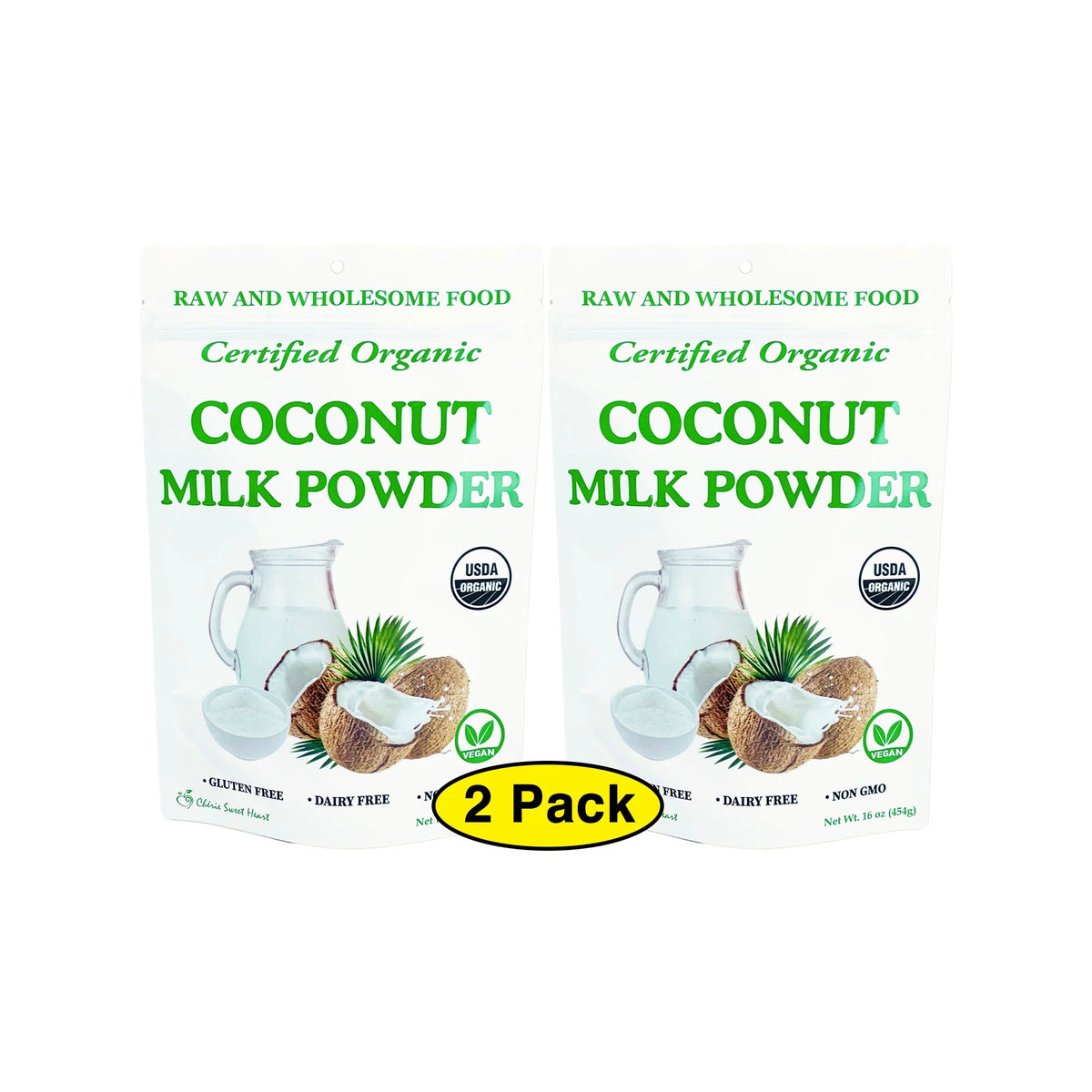(2 Pack) Organic Coconut Milk Powder E788110