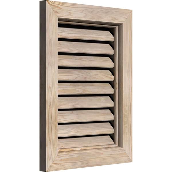 Unfinished Smooth Pine Gable Vent Z507