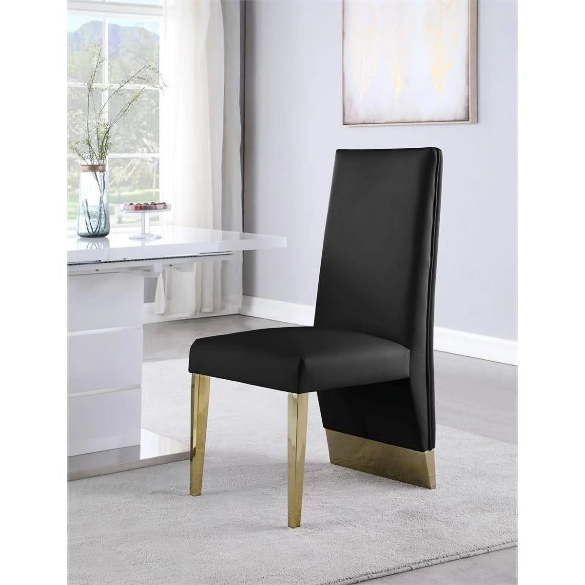 Black Dining Chair Set of 2 S76781