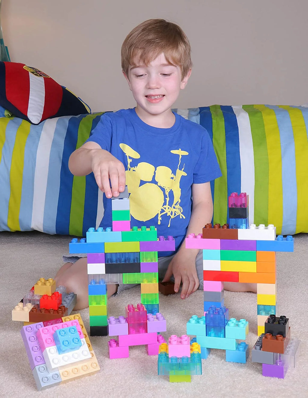 108 Pieces Building Brick Set with Big Pegs Z752