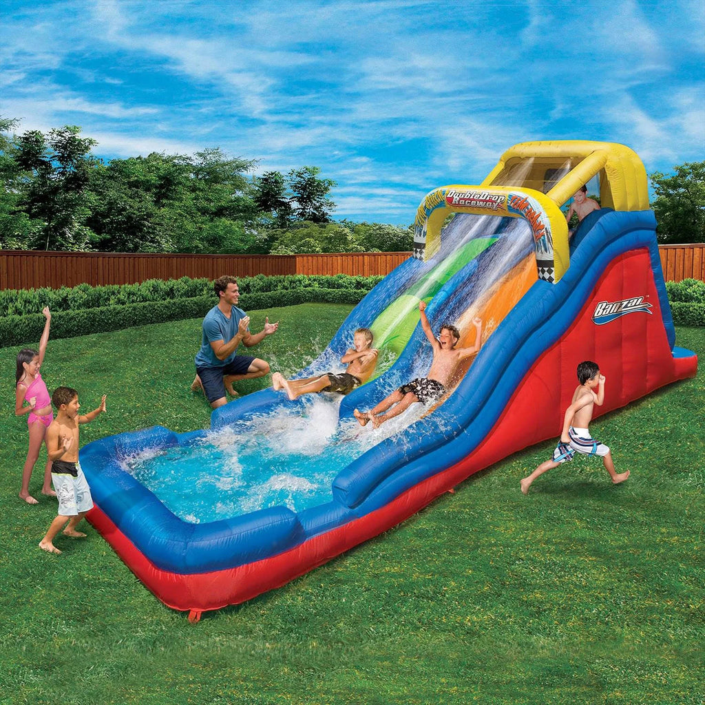 Double Drop 2 Lane Inflatable Water Slide L1844