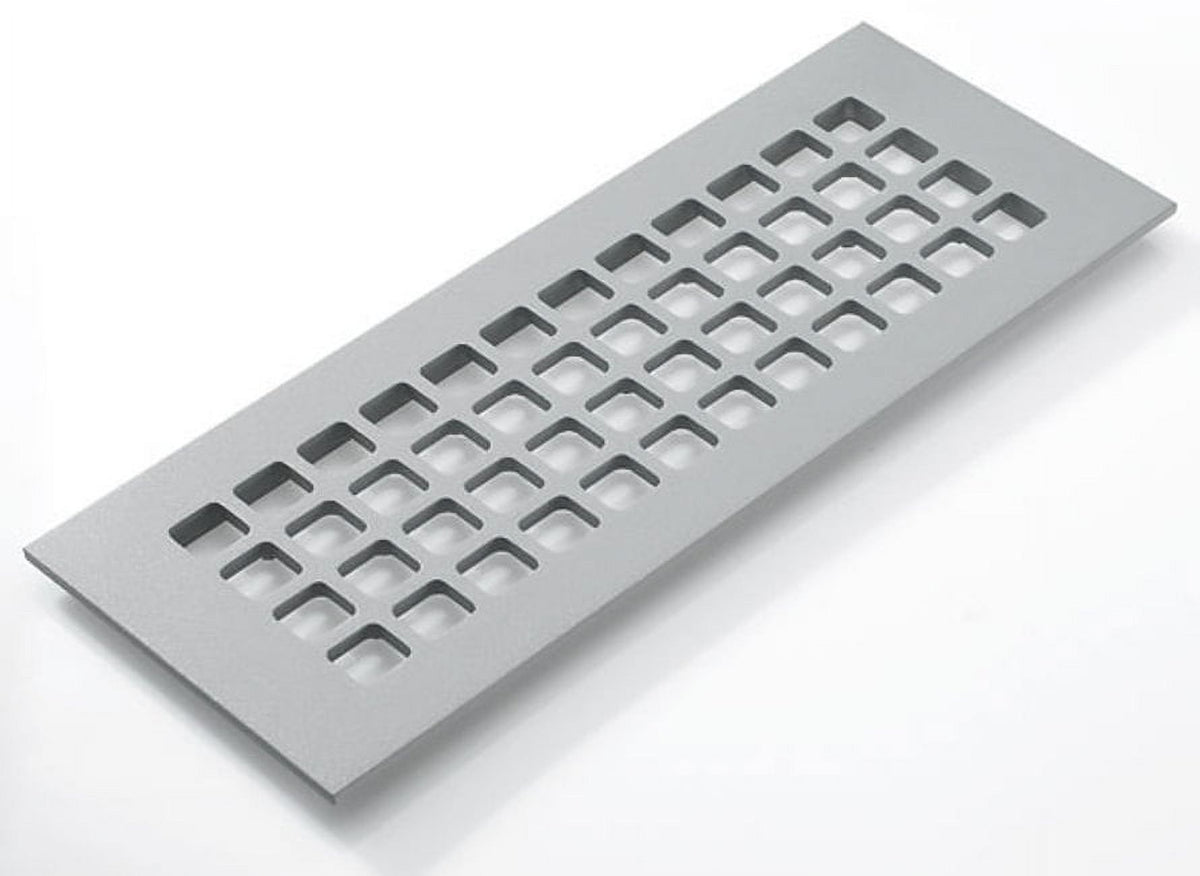 4" X 12" Grey Floor Grille W84560