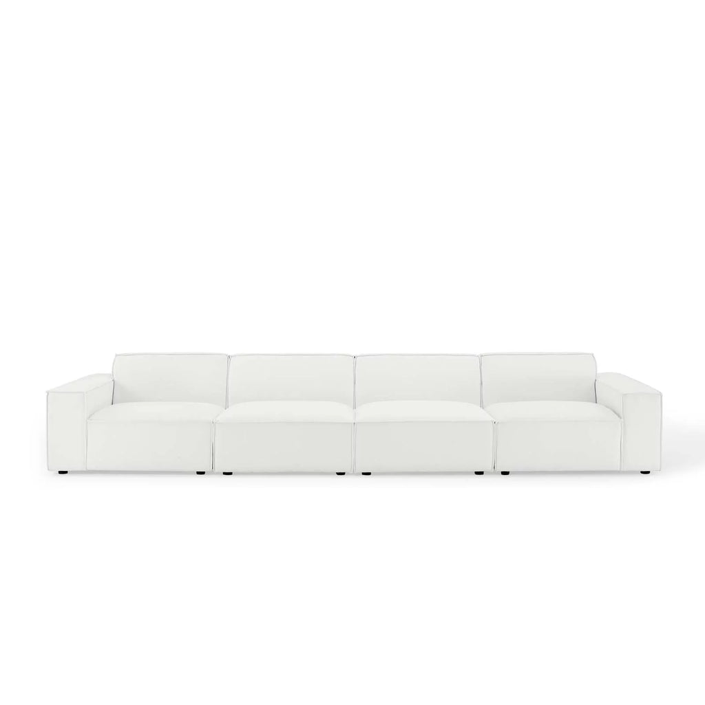White 4-Piece Sectional Sofa Z73030