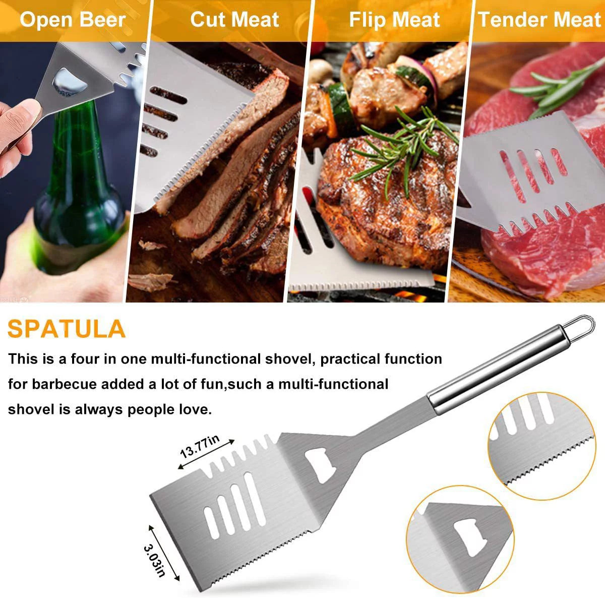 26-Piece Stainless Steel BBQ Tool Set M846