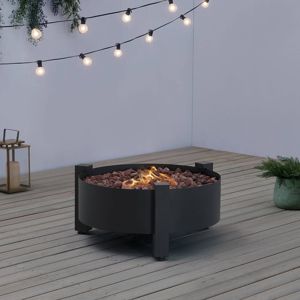 Dark Charcoal Round Fire Pit Y54808