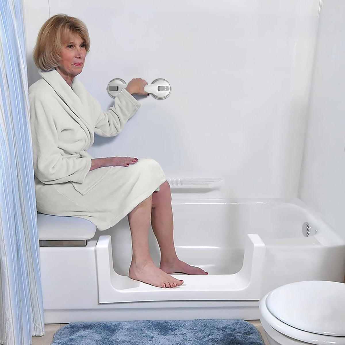 12” 2-Grab Bars with Suction Cups N842