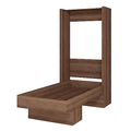 White Full Murphy Wall Bed with Shelf D229