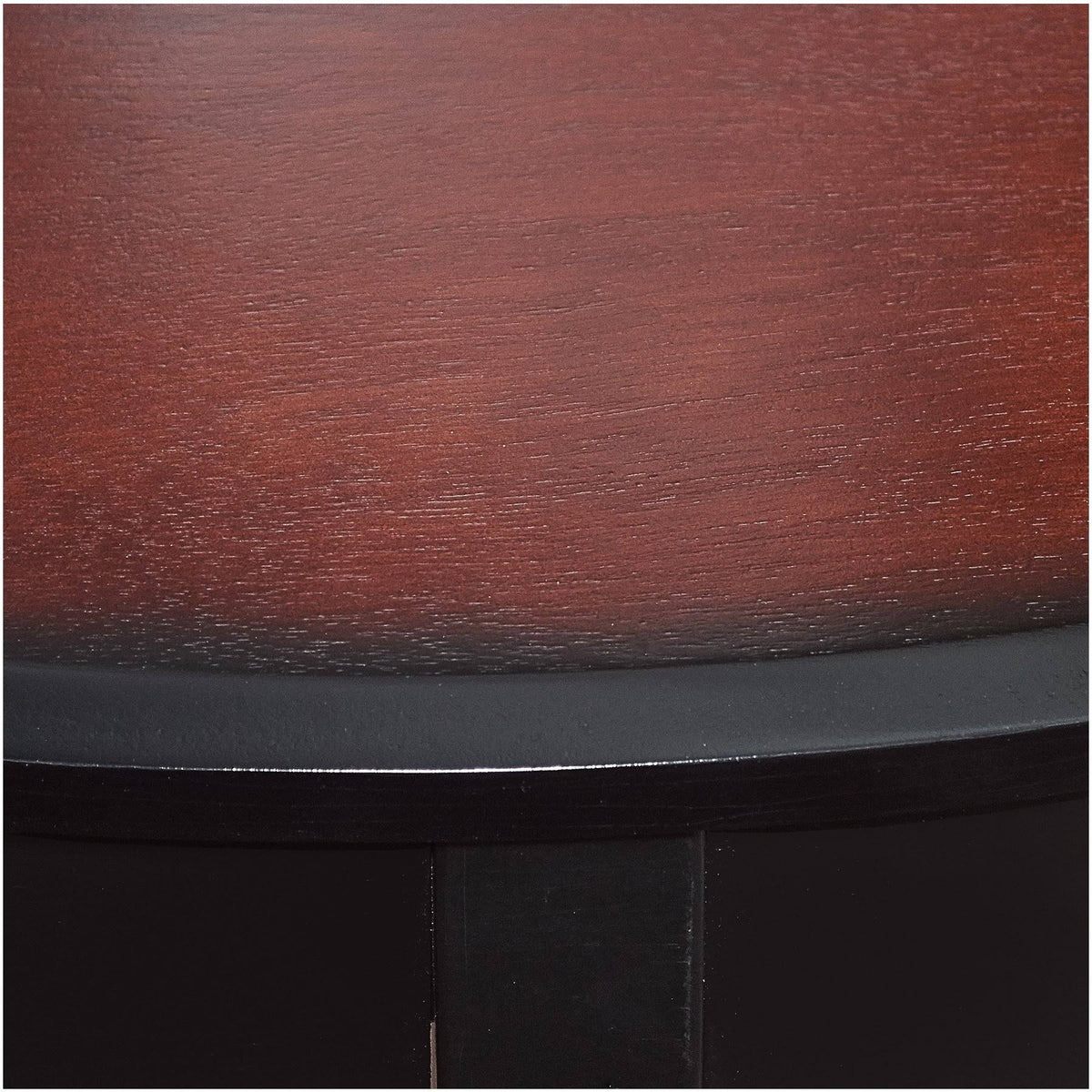 Black Cherry Demi Lune Console Table O2943