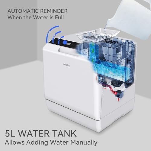 Portable Countertop Dishwasher with 5-Liter Built-in Water Tank A46760