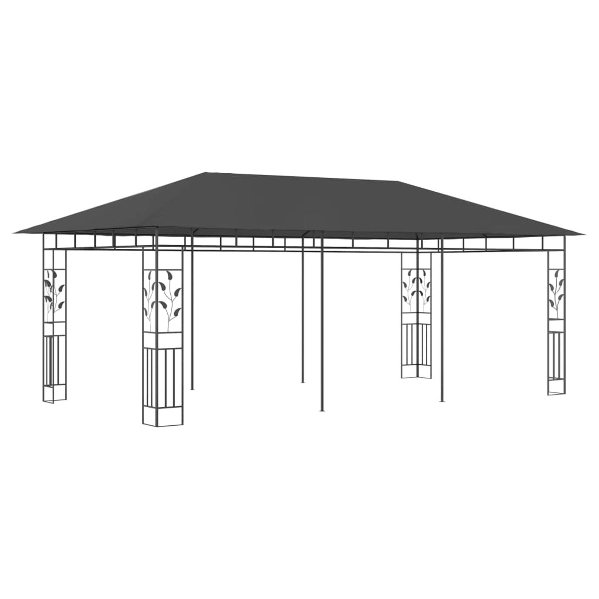 Anthracite Gazebo with Mosquito Net R723