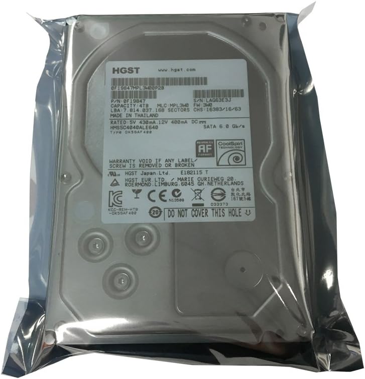 4TB 64MB Cache SATA 6.0Gb/s 3.5in Enterprise Hard Drive (Renewed) Pack of 2 H9252