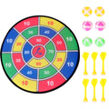 Safety Dart Board Toys Sticky Ball Shooting Toy Party Game Supplies (30cm, 6pcs Sticky Ball and 6pcs Darts) O211294