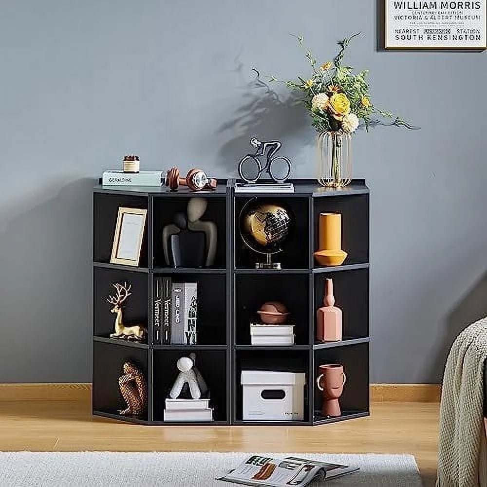 Wooden Corner Cabinet with USB and Outlets V70424