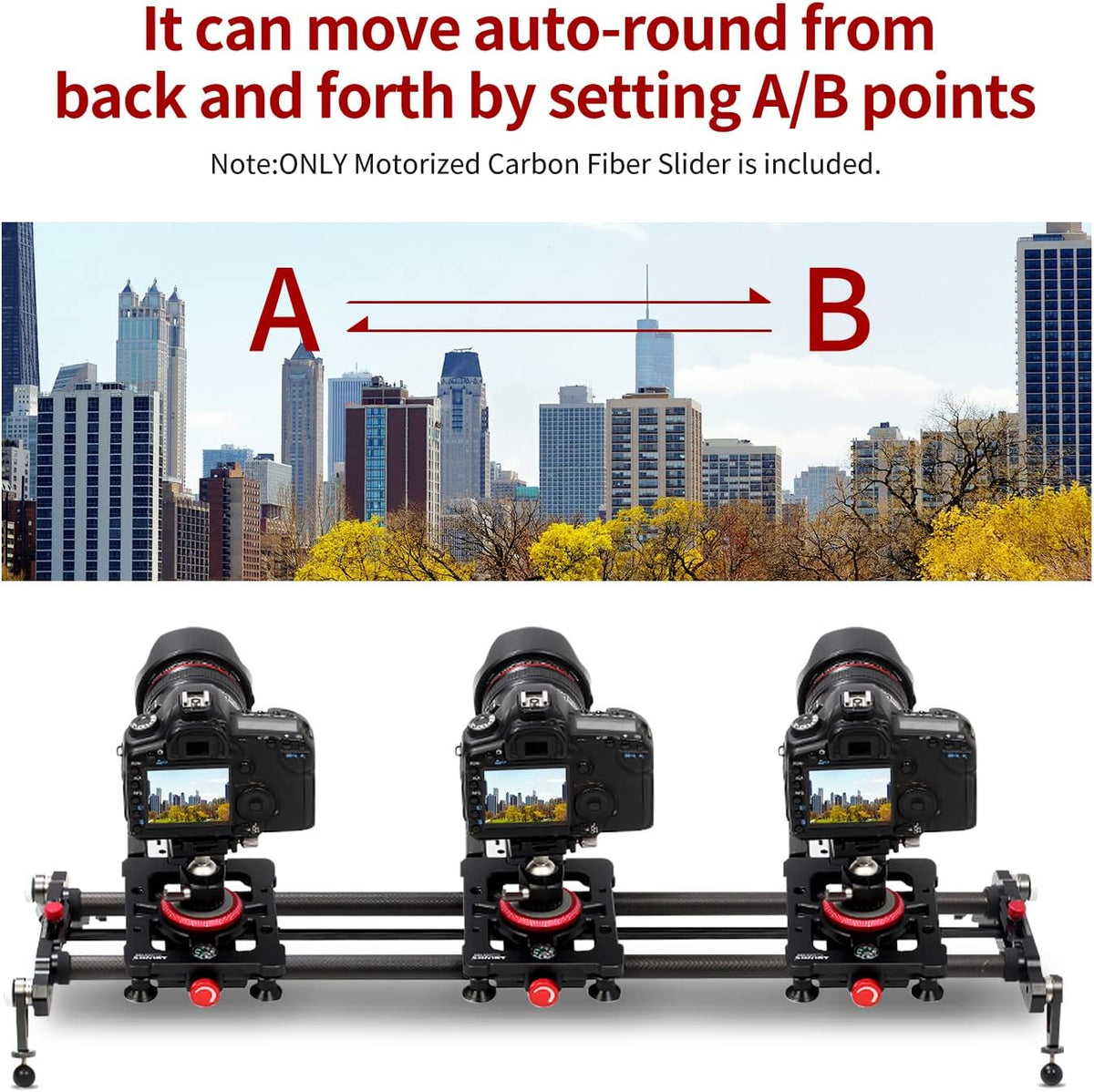 Motorized Carbon Fiber Camera Slider I66309