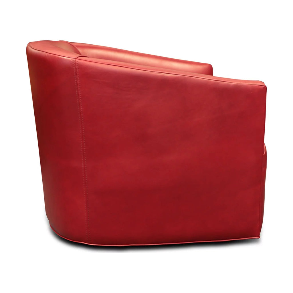 100% Top Grain Leather Swivel Club Armchair N2450