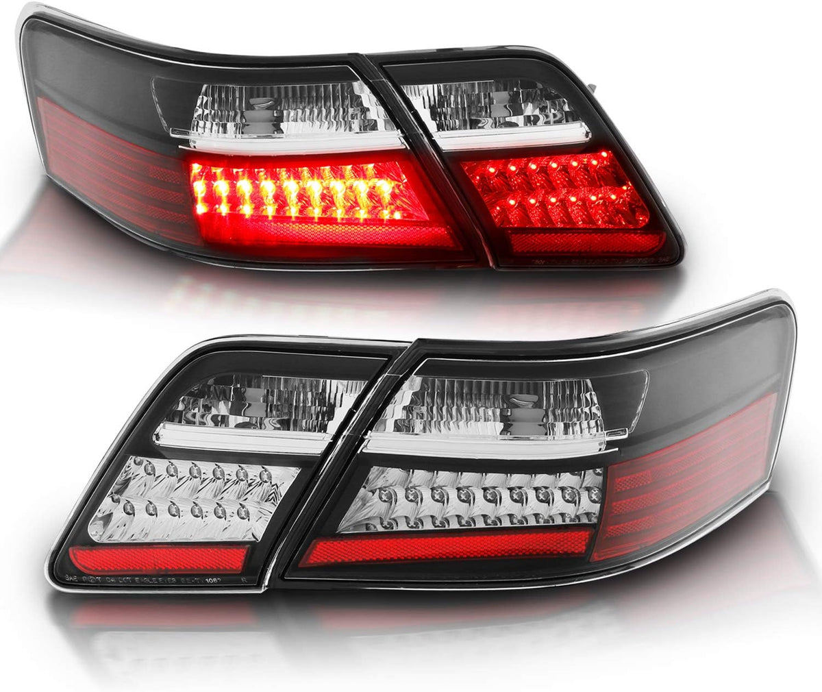 4 Pcs Black L.E.D Taillights F729851