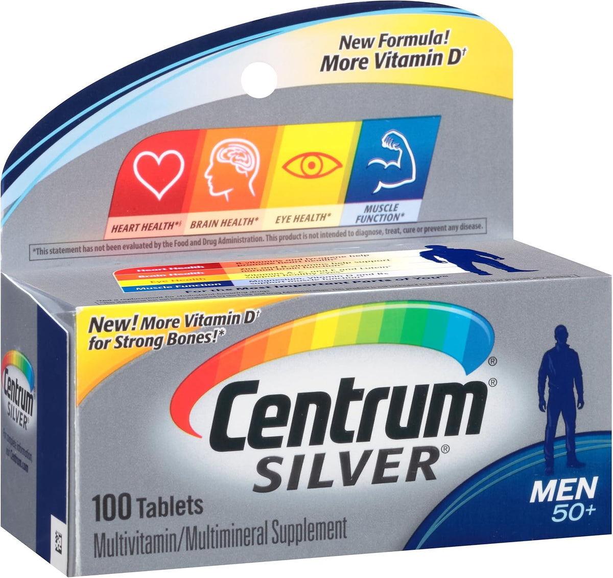100 Count Multivitamin Multimineral Supplement Tablet O525068