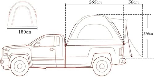 Truck Bed Tent for 5.5Ft Bed B20778