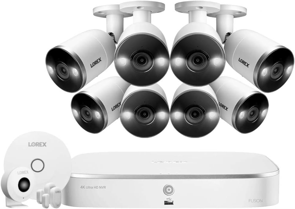 4K Wired NVR Security Camera System, 2TB 8 Channel, 8 Cameras E441